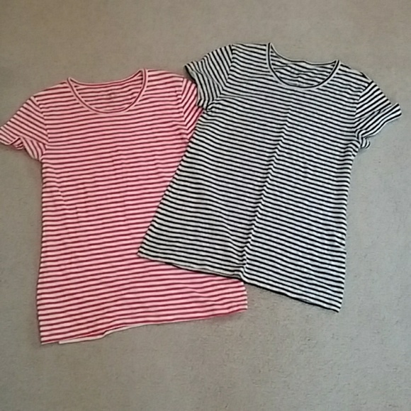 J. Crew Tops - "Like New"J.Crew Striped Short Sleeve Painter Tees